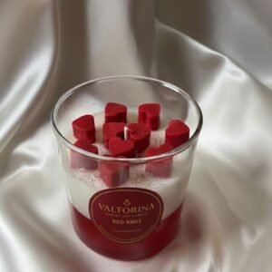 red‑rose luxury soy candle